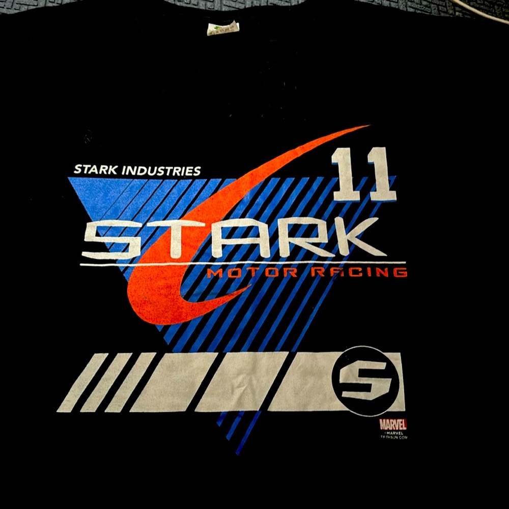 Mens T shirt with stark industries graphic